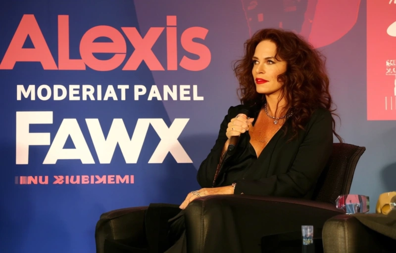 Visuelle Darstellung von Alexis Fawx moderiert Panel auf XBIZ Miami
