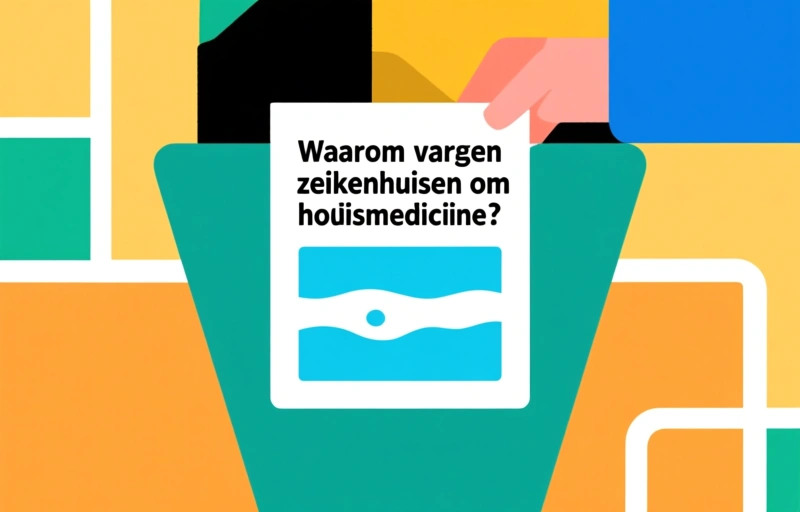 Visuele weergave van Thuismedicatie meenemen naar het ziekenhuis