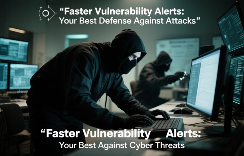Visual representation of Faster Vulnerability Alerts