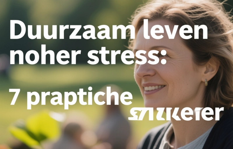 Visuele weergave van Duurzaam leven zonder stress