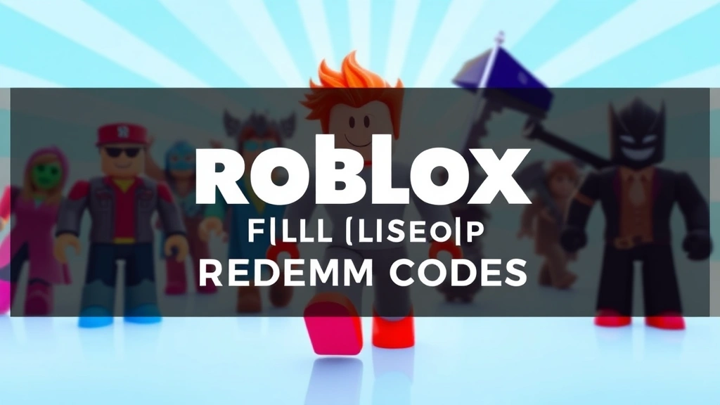 Roblox Codes: Full List of Redeem Codes