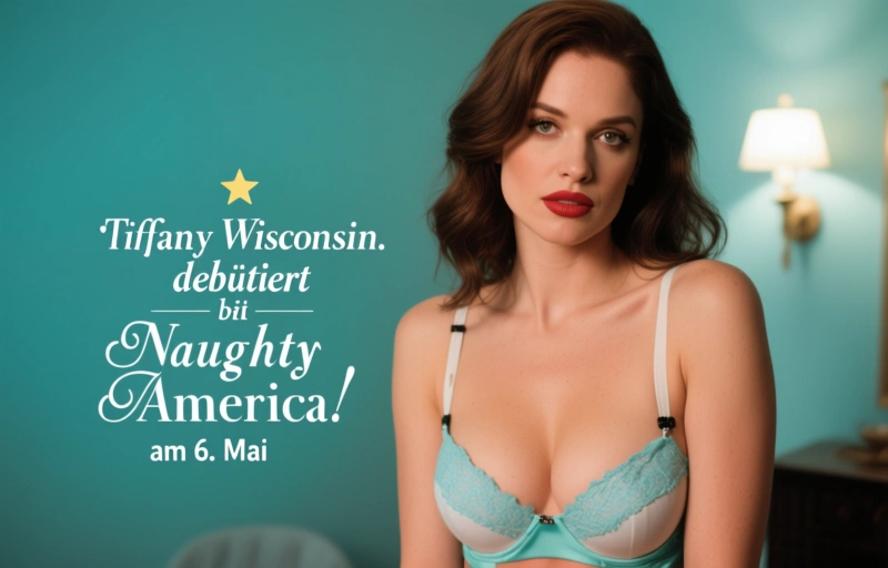 Visuelle Darstellung von Tiffany Wisconsin debütiert bei Naughty America am 6. Mai
