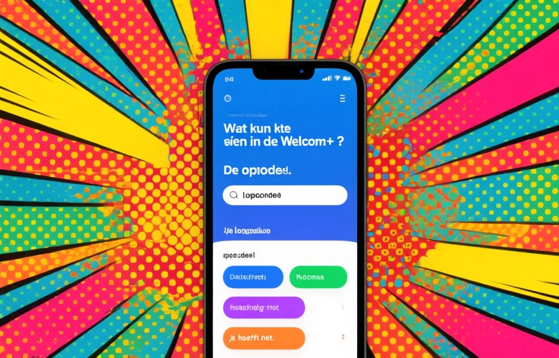 Visual representation of Welkom+ App