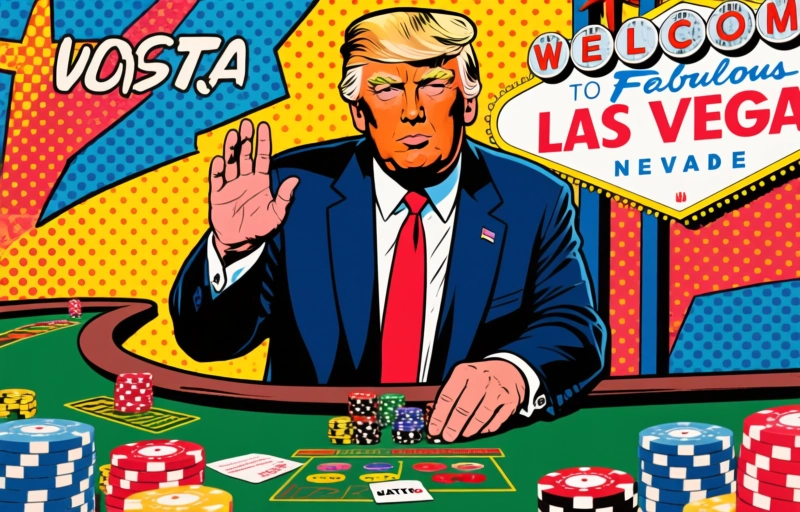 Trump apuesta por recortes de impuestos para ganar votantes en Las Vegas