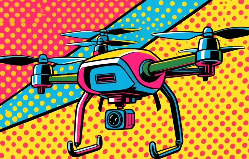 Visuele weergave van Aandelen dronebedrijven stijgen na geruchten over Trump-financiering