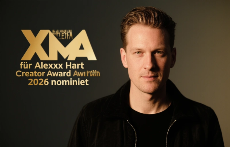 Visuelle Darstellung von Alexxx Hart für XMA Creator Award 2026 nominiert