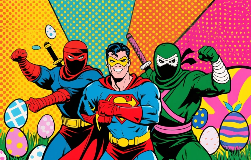 Superhelden en ninja's vieren Pasen op Cartoon Network