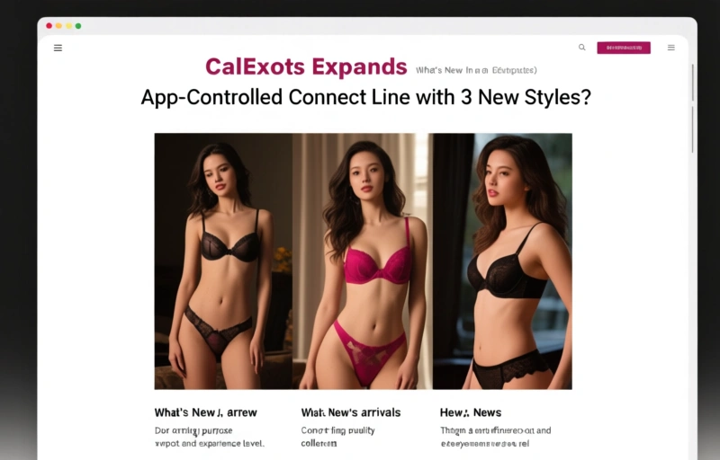 Visual representation of CalExotics Expands App-Controlled Connect Line with 3 New Styles
