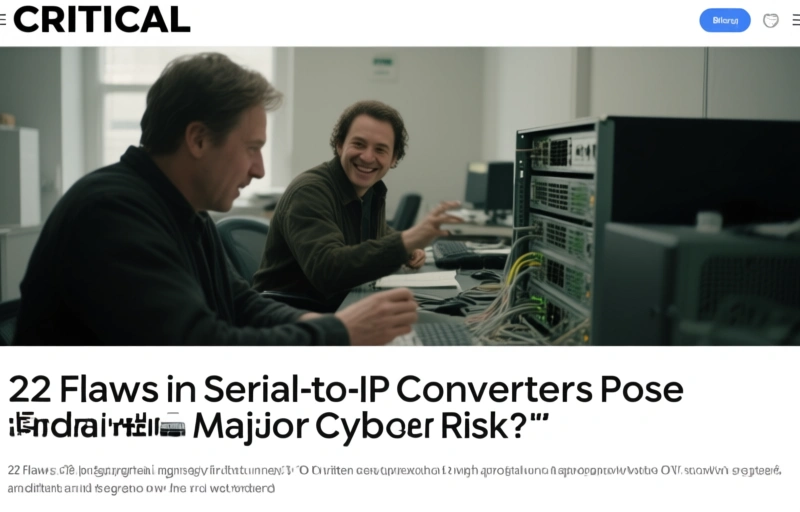 22 Flaws in Serial-to-IP Converters Pose Major Cyber Risk