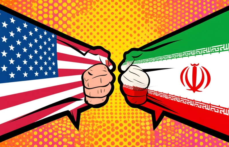 Visuele weergave van Geen deal VS-Iran