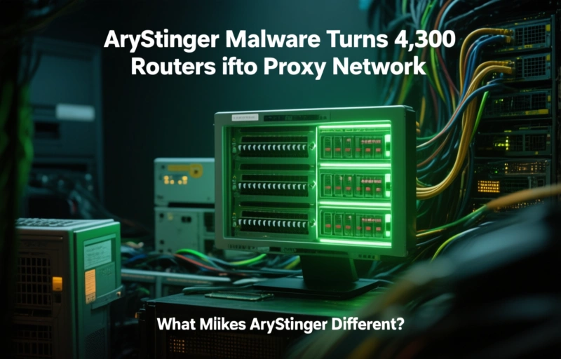 Visual representation of AryStinger Malware Turns 4,300 Routers into Proxy Network
