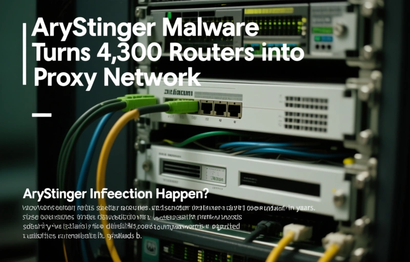 Visual representation of AryStinger Malware Turns 4,300 Routers into Proxy Network