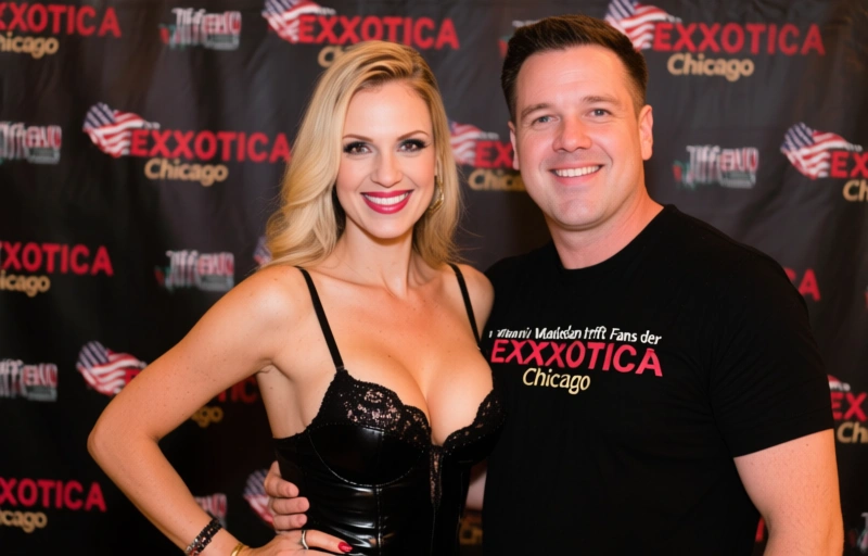 Visuelle Darstellung von Tiffani Madison trifft Fans auf der EXXXOTICA Chicago