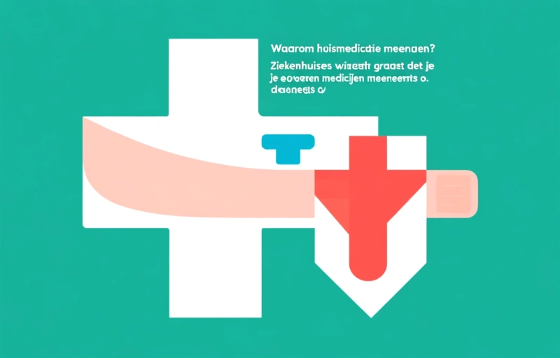 Visuele weergave van Thuismedicatie meenemen naar het ziekenhuis