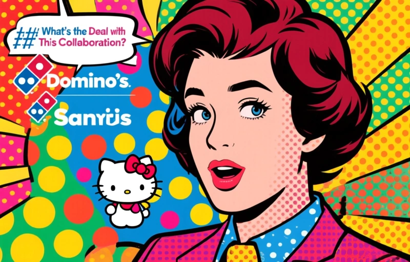 Visual representation of Domino's x Sanrio Collab