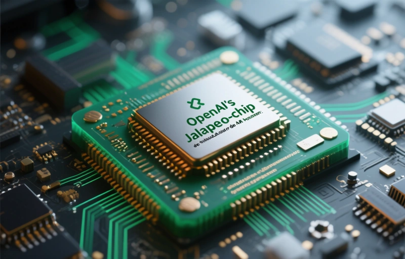 Visuele weergave van OpenAI's JalapeƱo-chip