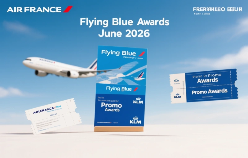 Visual representation of Flying Blue Promo Awards for June 2026
