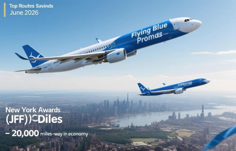 Visual representation of Flying Blue Promo Awards for June 2026