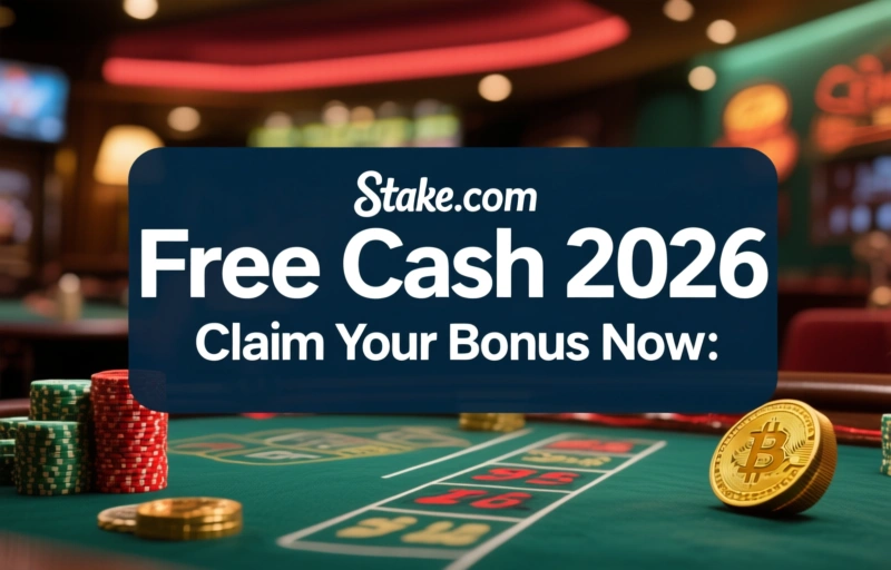Visual representation of Stake.com Free Cash 2026