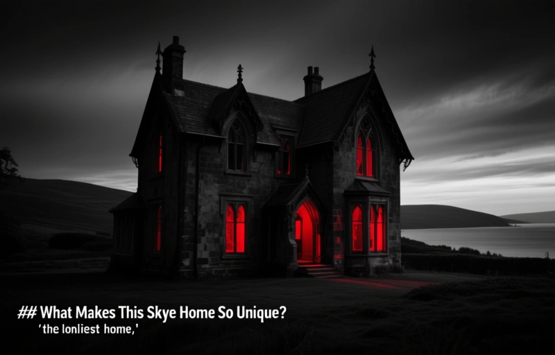 Visual representation of Britain's 'Loneliest Home' on Scottish Isle of Skye Lists for Sale
