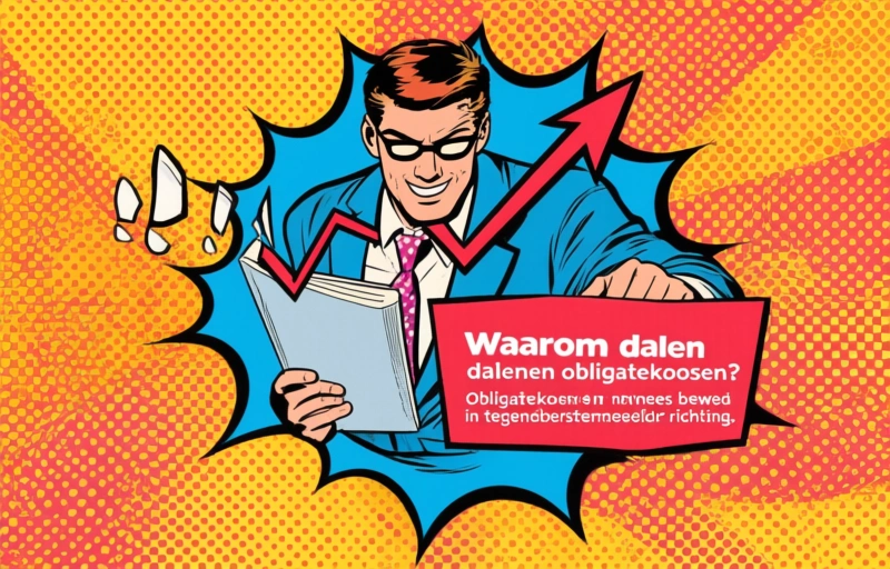 Visuele weergave van Japanse obligaties dalen