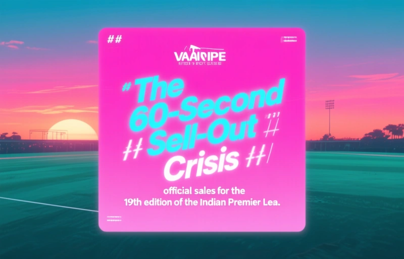 Visual representation of IPL Ticket Chaos