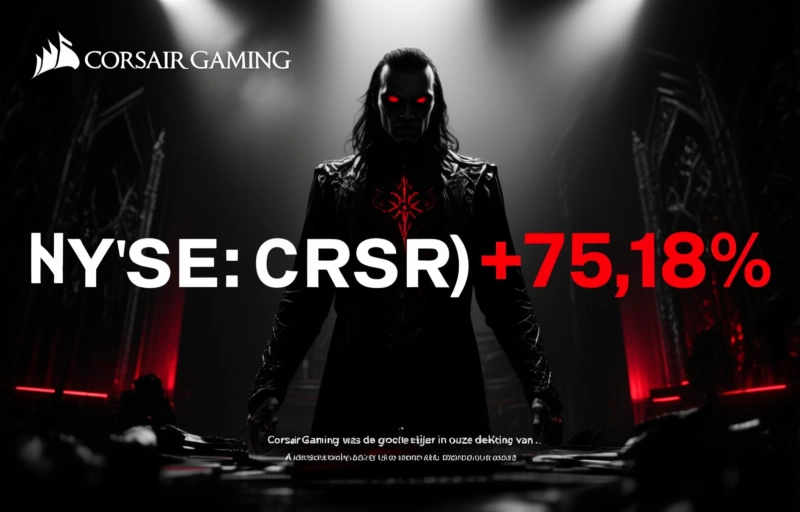Visuele weergave van Corsair-aandeel leidt gaming-winsten door AI-hype