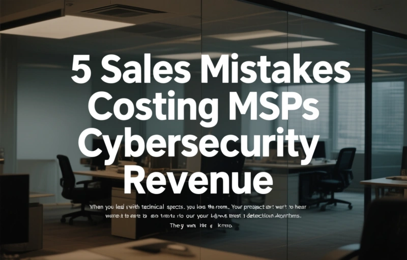 Visual representation of 5 Sales Mistakes Costing MSPs Cybersecurity Revenue