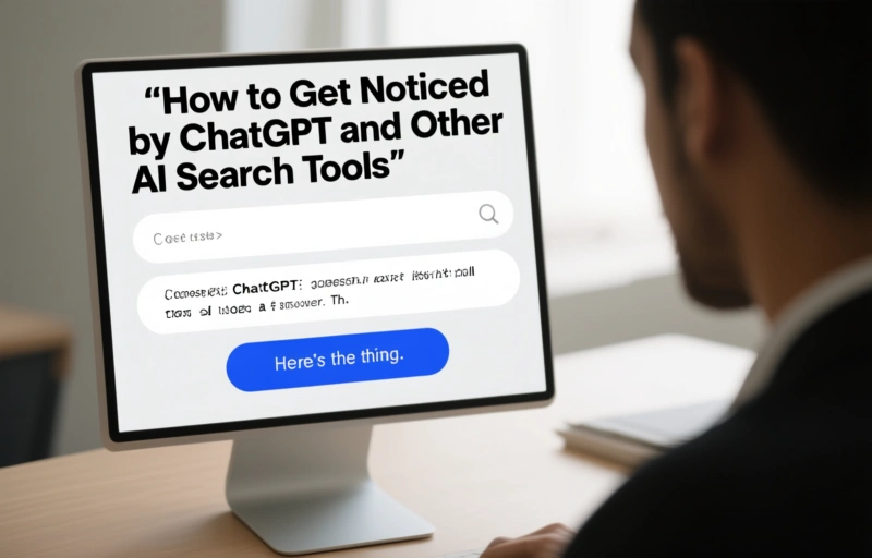 Visual representation of How to Get Noticed by ChatGPT and Other AI Search Tools