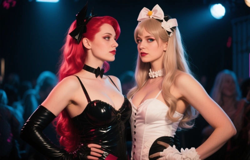 Visuelle Darstellung von Neuer Lesben-Cosplay-Clip