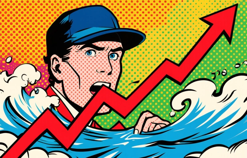 Visuele weergave van ORBS-aandelen stijgen door AI en crypto-investeringen