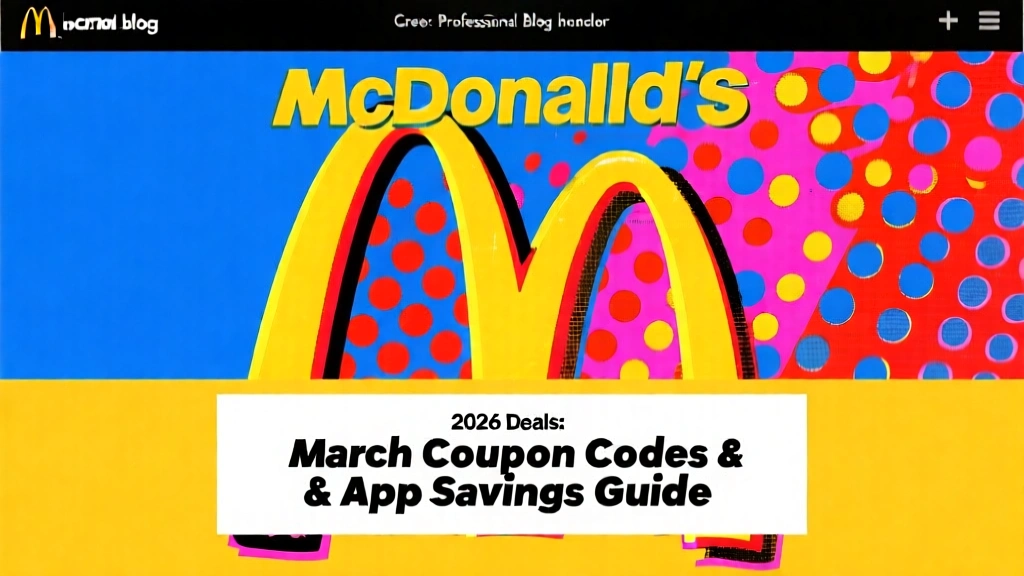 McDonald's 2026 Deals: March Coupon Codes & App Savings Guide