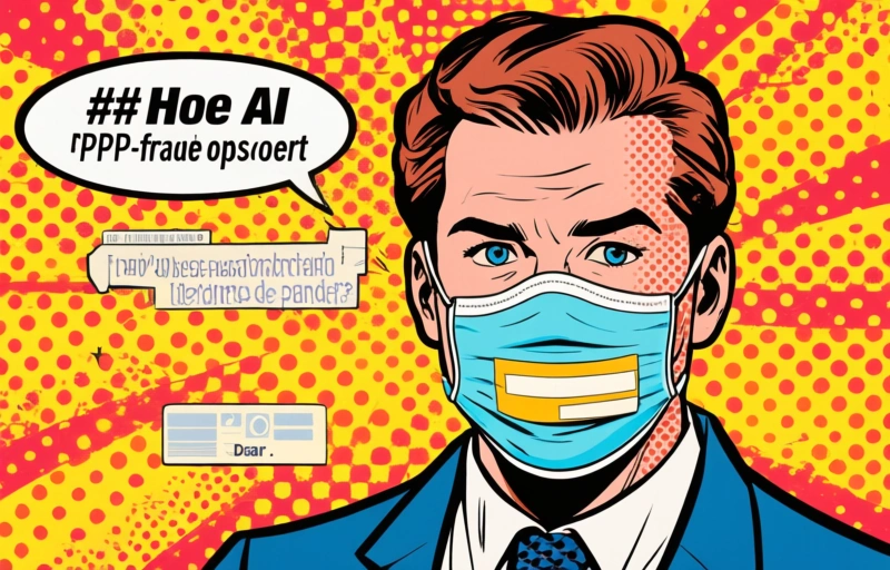 Visual representation of AI en PPP-fraude