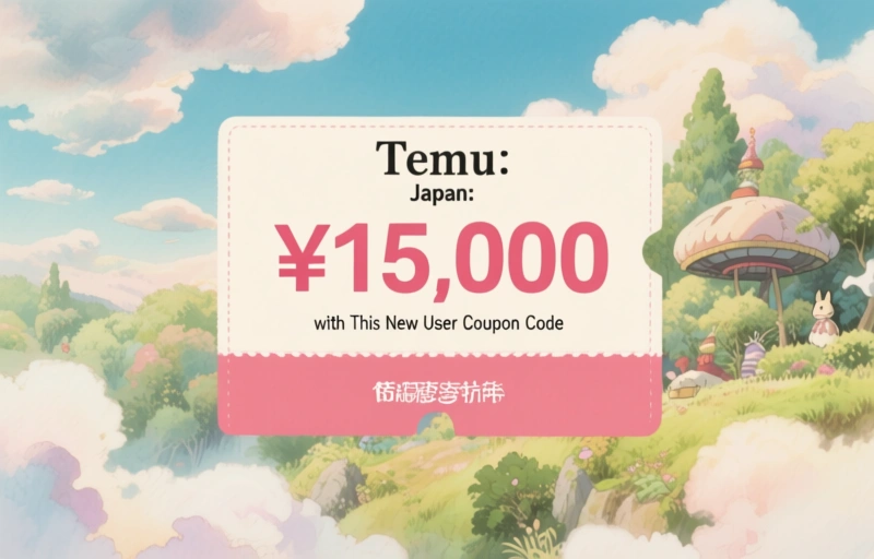 Temu Japan: Get ¥15,000 Off with This New User Coupon Code
