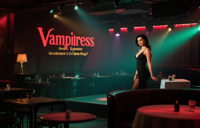 Visuelle Darstellung von Vampiress live im Exposé Gentlemen's Club San Diego