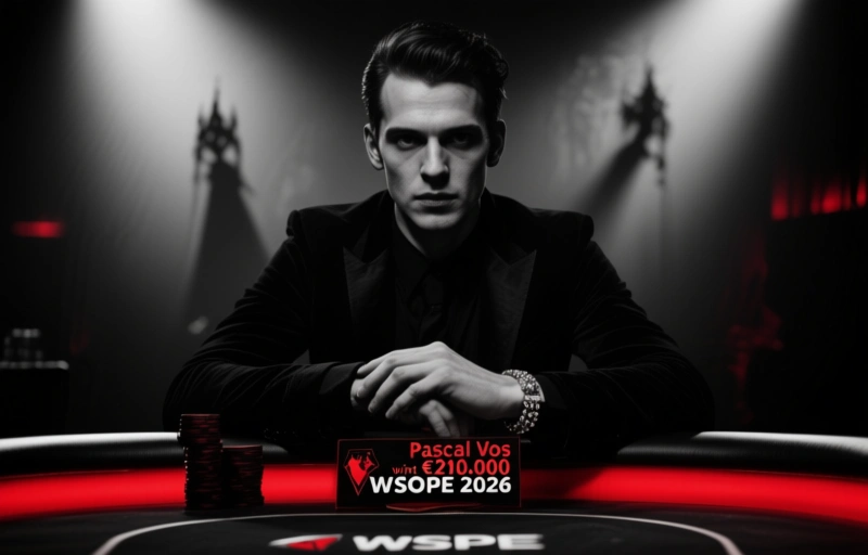 Pascal Vos wint €210.000 bij WSOPE 2026, net naast bracelet