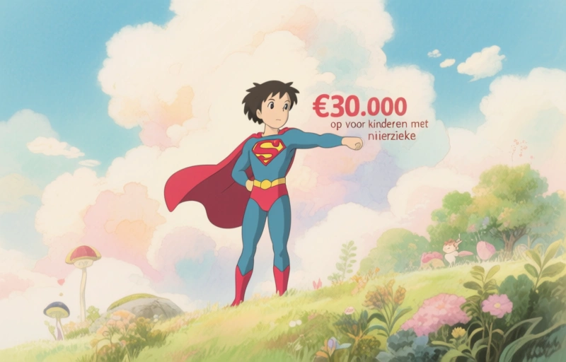 Superhelden halen €30.000 op voor kinderen met nierziekte