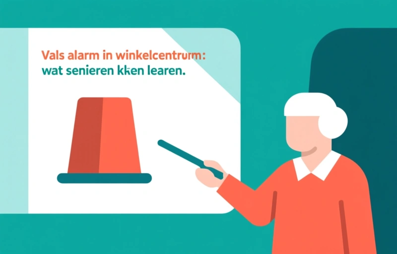 Vals alarm in winkelcentrum: wat senioren kunnen leren
