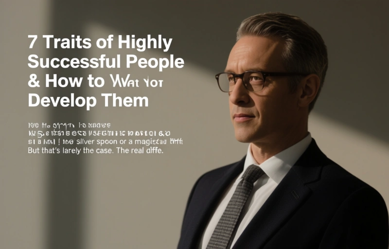 Visual representation of 7 Traits of Highly Successful People & How to Develop Them