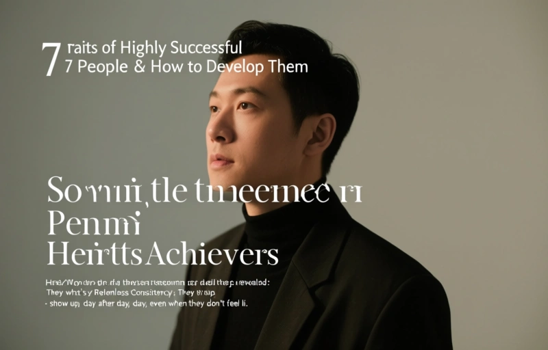 Visual representation of 7 Traits of Highly Successful People & How to Develop Them