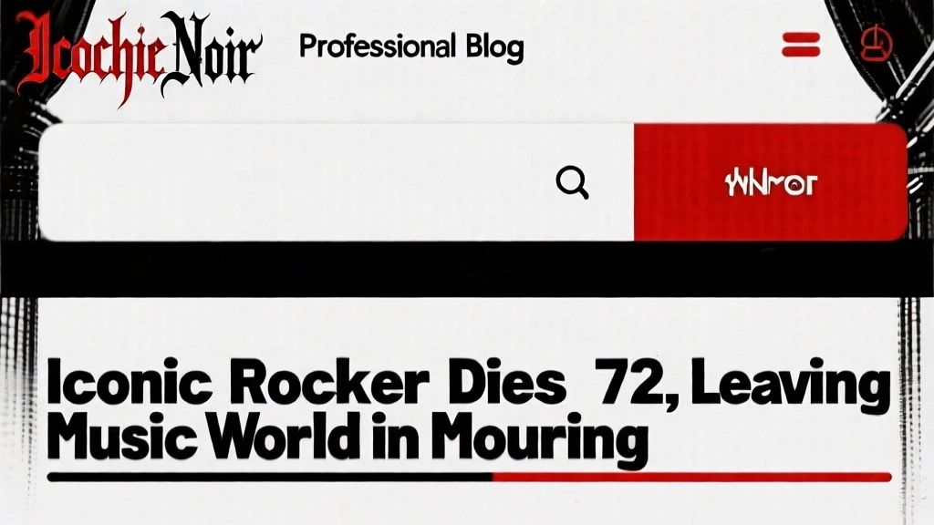 Iconic Rocker Dies at 72, Leaving Music World in Mourning