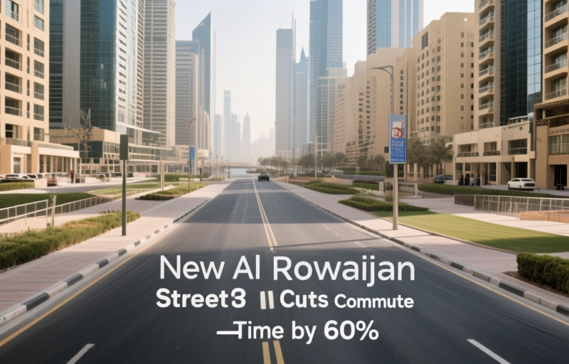 Visual representation of Dubai's New Al Rowaiyah Street Cuts Commute Time by 60%