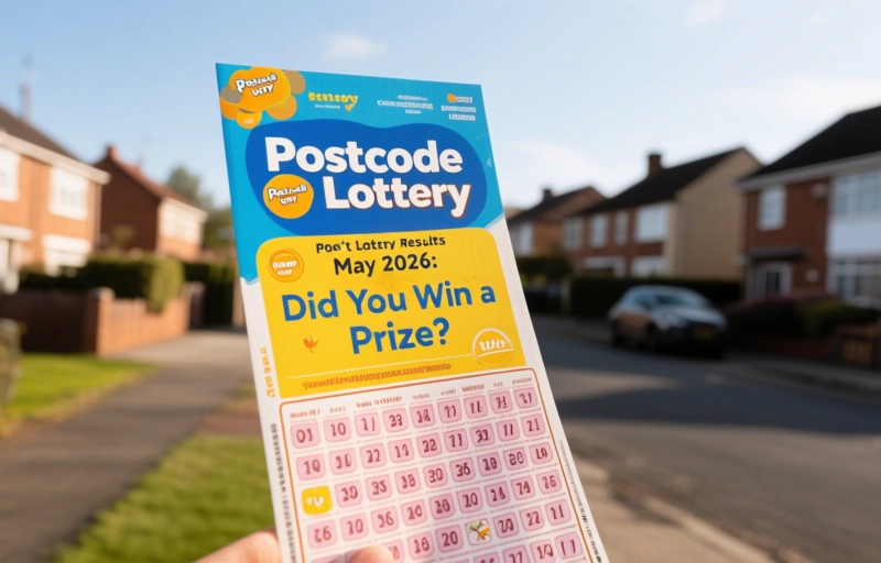 Visual representation of Postcode Lottery Results May 2026