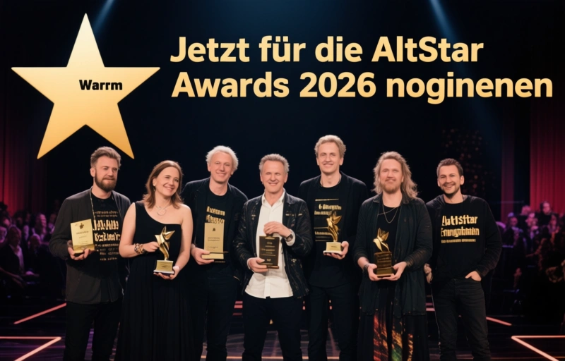 Visuelle Darstellung von Jetzt für die AltStar Awards 2026 nominieren