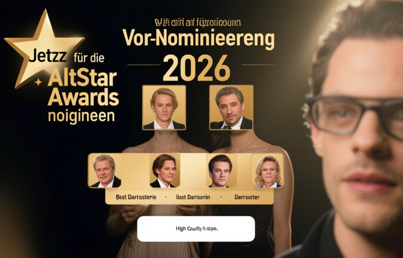 Visuelle Darstellung von Jetzt für die AltStar Awards 2026 nominieren