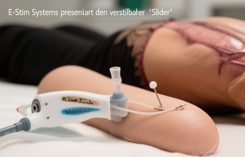 Visuelle Darstellung von E-Stim Systems präsentiert den verstellbaren ‚Slider‘