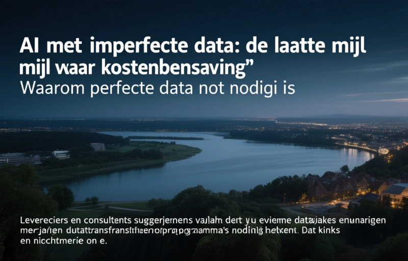 Visuele weergave van AI met imperfecte data