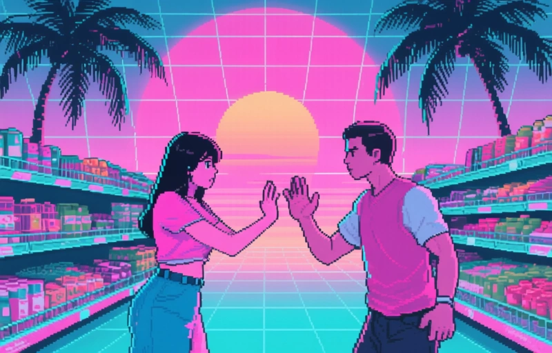 Conflict in supermarkt: relatiebreuk leidt tot handgemeen