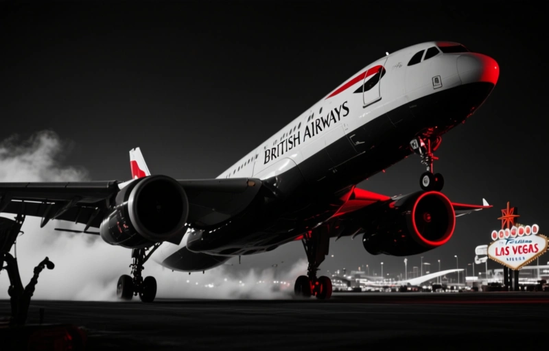 British Airways Airbus verliert Rad beim Start in Las Vegas