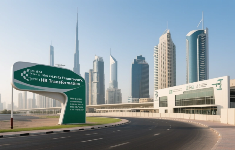 Visual representation of Dubai's RTA Future Skills Framework for HR Transformation